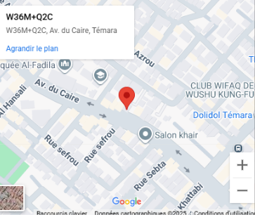 Carte vers notre magasin